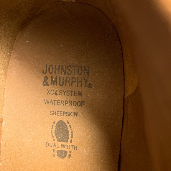 NWOT Johnson & Murphy XC4 System Waterproof Sheepskin Chukka Boots - Size 11 M - Picture 5 of 5